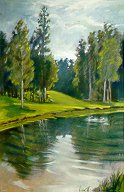 DY0701: Whitchurch Conservation Area - Beautiful Ontario landscape paintings of freelance scientific illustrator and plein-air artist Patrice Stephens-Bourgeault