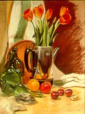 D20201: Tulips for Grandpa - Beautiful paintings of freelance scientific illustrator and plein-air artist Patrice Stephens-Bourgeault