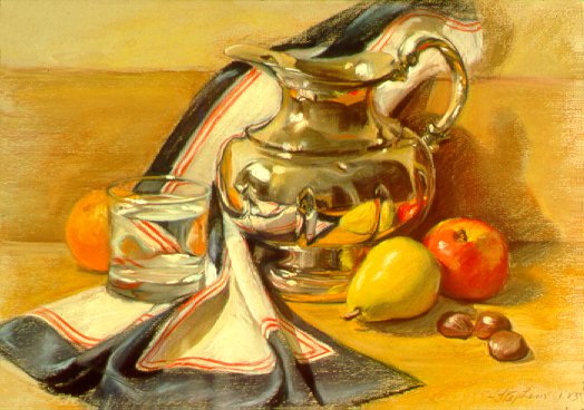 D30101: Water Reflections - Beautiful still life paintings of freelance scientific illustrator and plein-air fine arts artist Patrice Stephens-Bourgeault