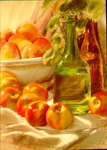 D3MM02: Before the Pie - Beautiful still life paintings of freelance scientific illustrator and plein-air fine arts artist Patrice Stephens-Bourgeault