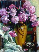 E10901: Penny's Peonies - Beautiful still life paintings of freelance scientific illustrator and plein-air artist Patrice Stephens-Bourgeault